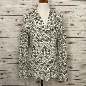 Lucky Brand blue/white Aztec jacket Size Medium